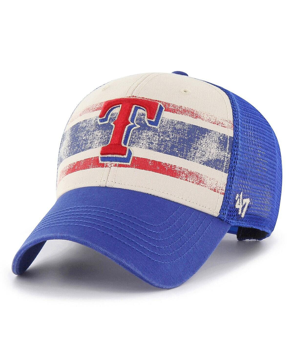 Мужская кремовая регулируемая кепка Royal Texas Rangers Breakout MVP Trucker '47 Brand
Мужская кремовая регулируемая кепка Royal Texas Rangers Breakout MVP Trucker '47 Brand
