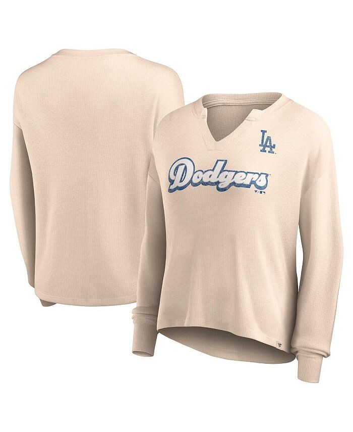 Женская фирменная кремовая рваная футболка Los Angeles Dodgers Go For It вафельной вязки с длинными рукавами и вырезом в горловине Fanatics, тан/бежевый
Женская фирменная кремовая рваная футболка Los Angeles Dodgers Go For It вафельной вязки с длинными рукавами и вырезом в горловине Fanatics, тан/бежевый