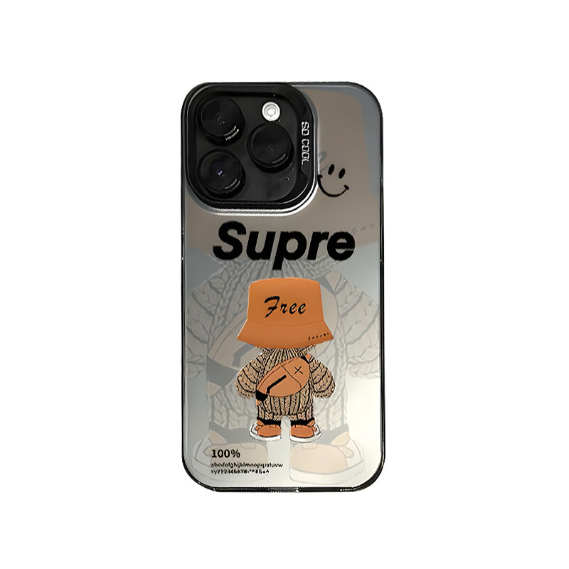 Чехол для телефона Taowantong Tao Wantong, Color silver laser - cool black - tide brand bear A12938
Чехол для телефона Taowantong Tao Wantong, Color silver laser - cool black - tide brand bear A12938