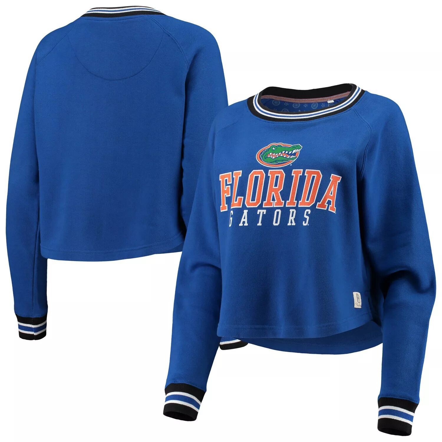 Женский укороченный пуловер с регланами Royal Florida Gators Cali Cosy, свитшот Pressbox для женщин
Женский укороченный пуловер с регланами Royal Florida Gators Cali Cosy, свитшот Pressbox для женщин