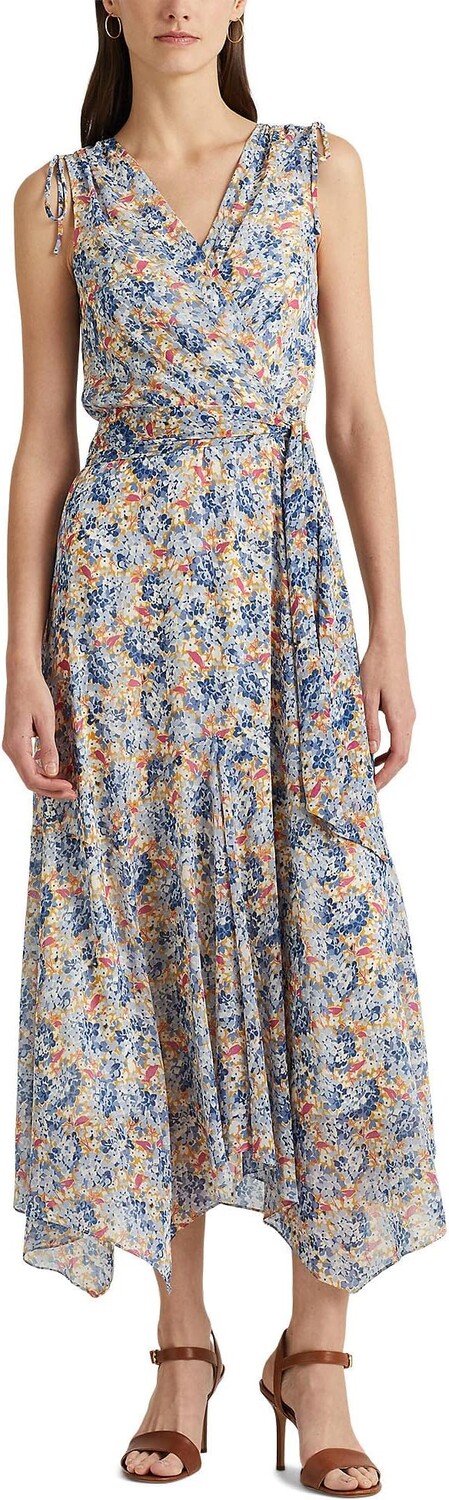 Платье из жатого жоржета с цветочным принтом и поясом LAUREN Ralph Lauren, цвет Blue/Pink Multi
Платье из жатого жоржета с цветочным принтом и поясом LAUREN Ralph Lauren, цвет Blue/Pink Multi