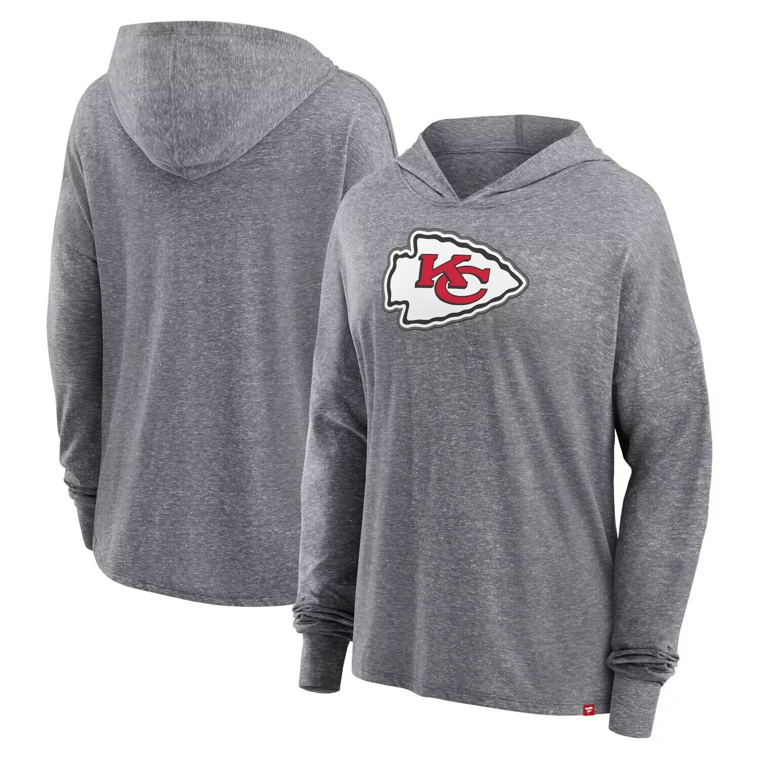 Женский уютный пуловер с капюшоном Fanatics Heather Grey Kansas City Chiefs Fanatics
Женский уютный пуловер с капюшоном Fanatics Heather Grey Kansas City Chiefs Fanatics