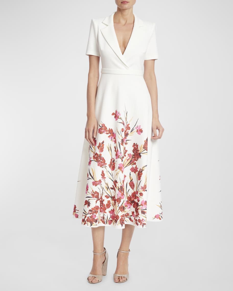 Платье-рубашка миди с короткими рукавами и цветочным принтом Badgley Mischka Collection
Платье-рубашка миди с короткими рукавами и цветочным принтом Badgley Mischka Collection