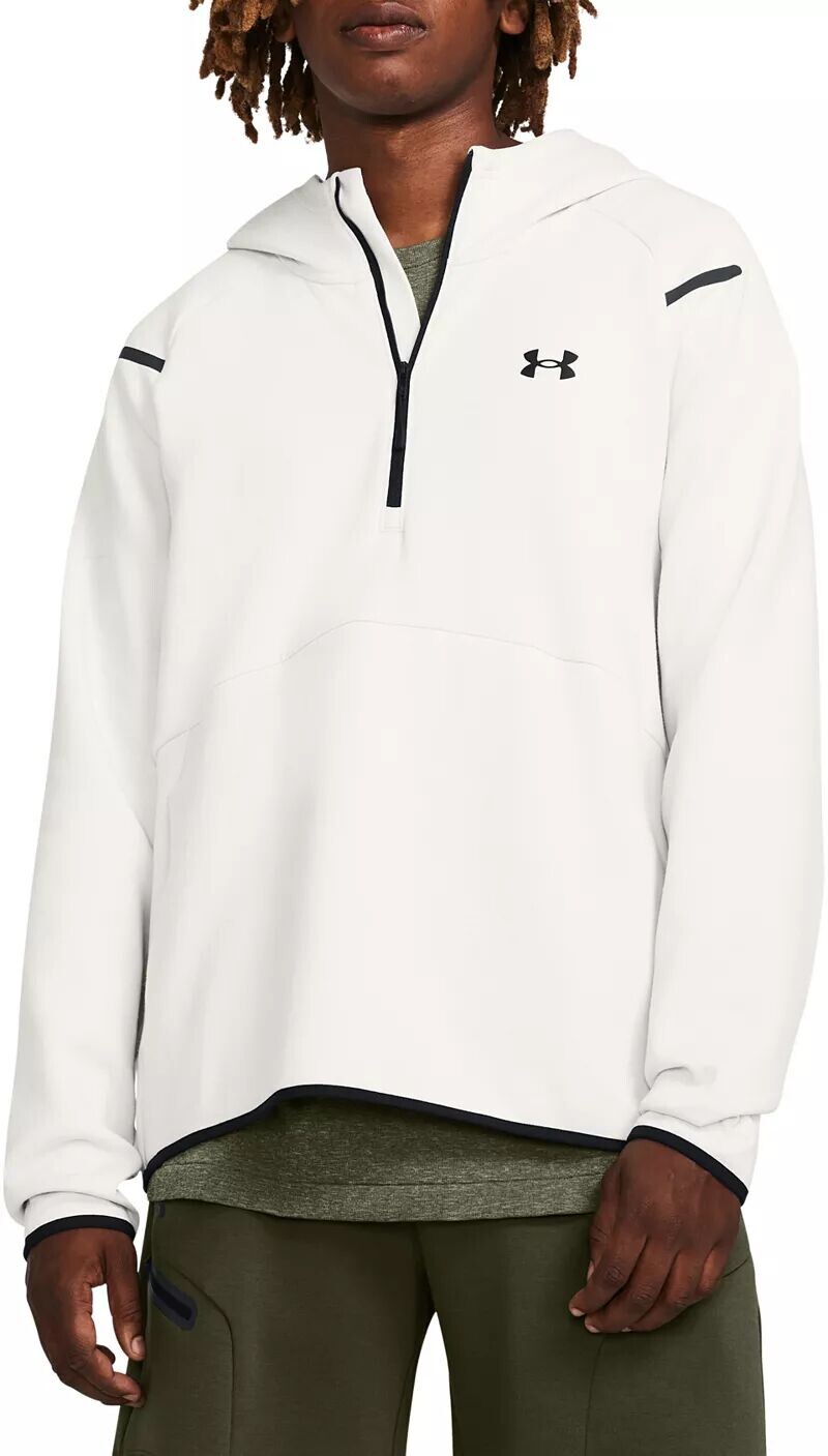 Мужская толстовка с капюшоном Under Armour на молнии 1/4 из флиса Unstoppable, белый
Мужская толстовка с капюшоном Under Armour на молнии 1/4 из флиса Unstoppable, белый