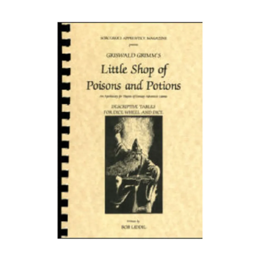 Griswald Grimm's Little Shop of Poisons and Potions, Fantasy Supplements (Flying Buffalo), мягкая обложка
Griswald Grimm's Little Shop of Poisons and Potions, Fantasy Supplements (Flying Buffalo), мягкая обложка