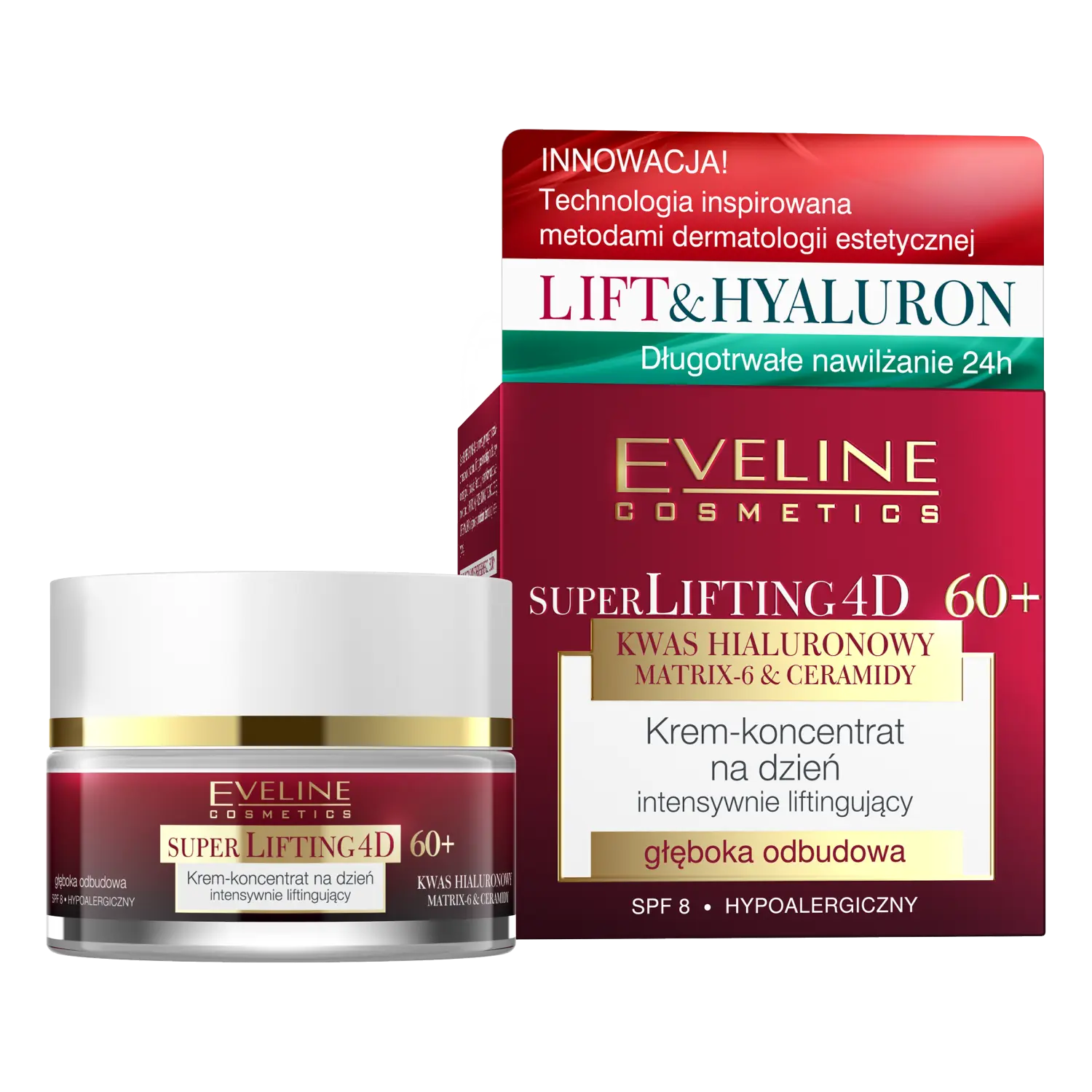 Интенсивно лифтинговый крем-концентрат для лица 60+ на день Eveline Cosmetics Super Lifting 4D, 50 мл
Интенсивно лифтинговый крем-концентрат для лица 60+ на день Eveline Cosmetics Super Lifting 4D, 50 мл