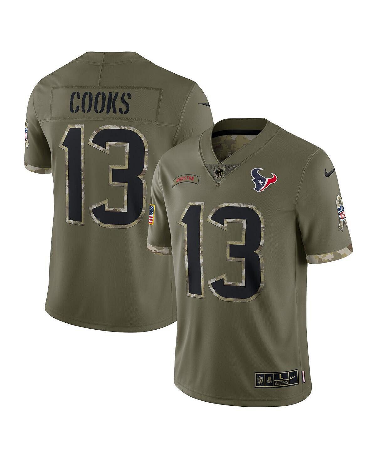 Мужское джерси Brandin Cooks Olive Houston Texans 2022 Salute To Service Limited Nike
Мужское джерси Brandin Cooks Olive Houston Texans 2022 Salute To Service Limited Nike