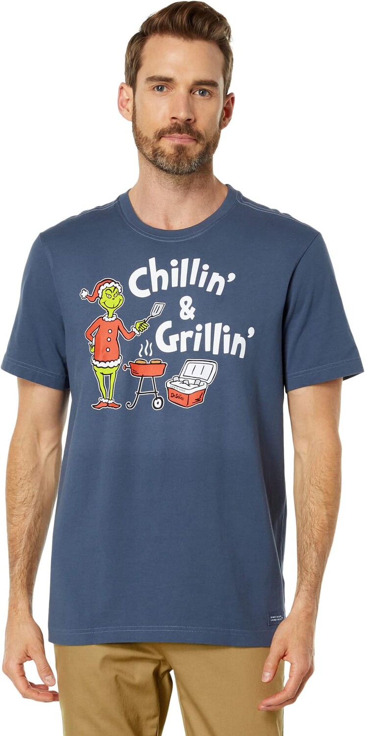 Футболка Grinch Chillin' & Grillin' с короткими рукавами Crusher Life is Good, цвет Darkest Blue
Футболка Grinch Chillin' & Grillin' с короткими рукавами Crusher Life is Good, цвет Darkest Blue