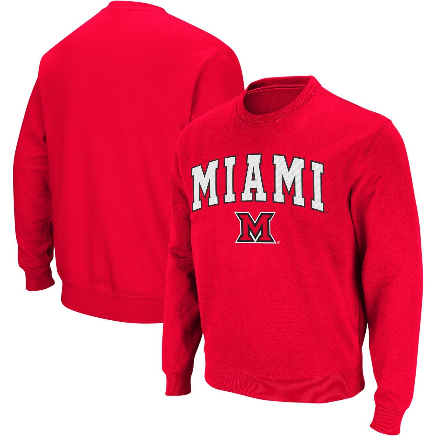Мужской красный свитшот с круглым вырезом Miami University RedHawks Arch & Logo Colosseum
Мужской красный свитшот с круглым вырезом Miami University RedHawks Arch & Logo Colosseum