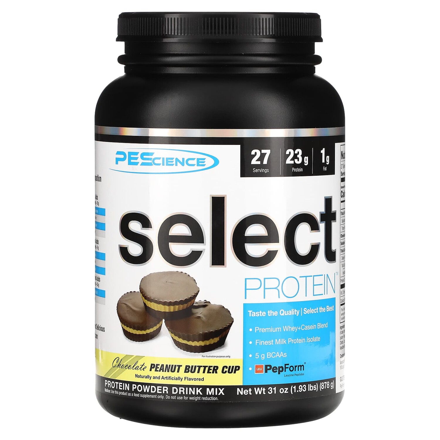 Select Protein, протеиновая порошковая смесь для приготовления напитка, чашка с шоколадным и арахисовым маслом, 878 г (1,93 фунта), PEScience
Select Protein, протеиновая порошковая смесь для приготовления напитка, чашка с шоколадным и арахисовым маслом, 878 г (1,93 фунта), PEScience