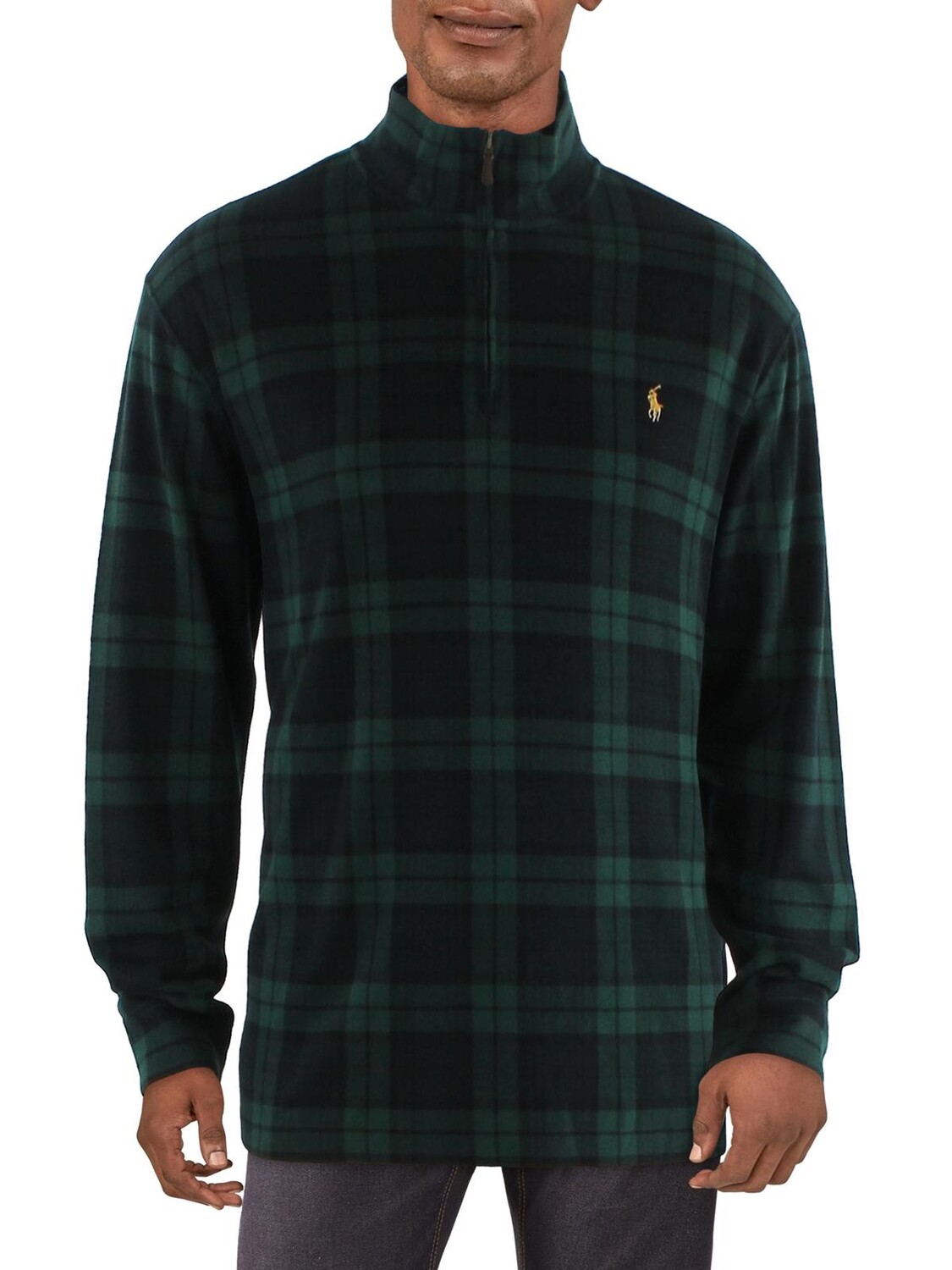 Мужской пуловер в рубчик с логотипом Big & Tall Tartan Polo Ralph Lauren, черный
Мужской пуловер в рубчик с логотипом Big & Tall Tartan Polo Ralph Lauren, черный