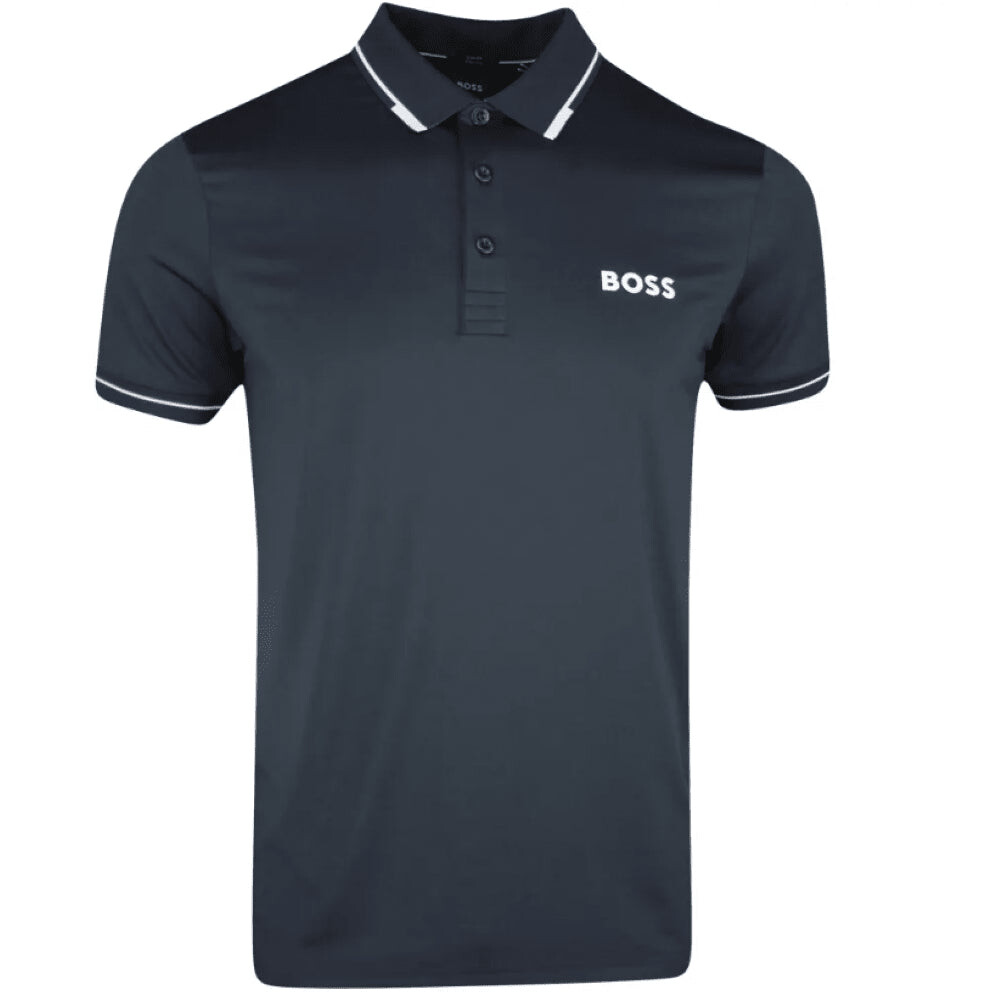 Мужская рубашка-поло с короткими рукавами Hugo Boss Paul Pro Slim Fit, темно-синий
Мужская рубашка-поло с короткими рукавами Hugo Boss Paul Pro Slim Fit, темно-синий
