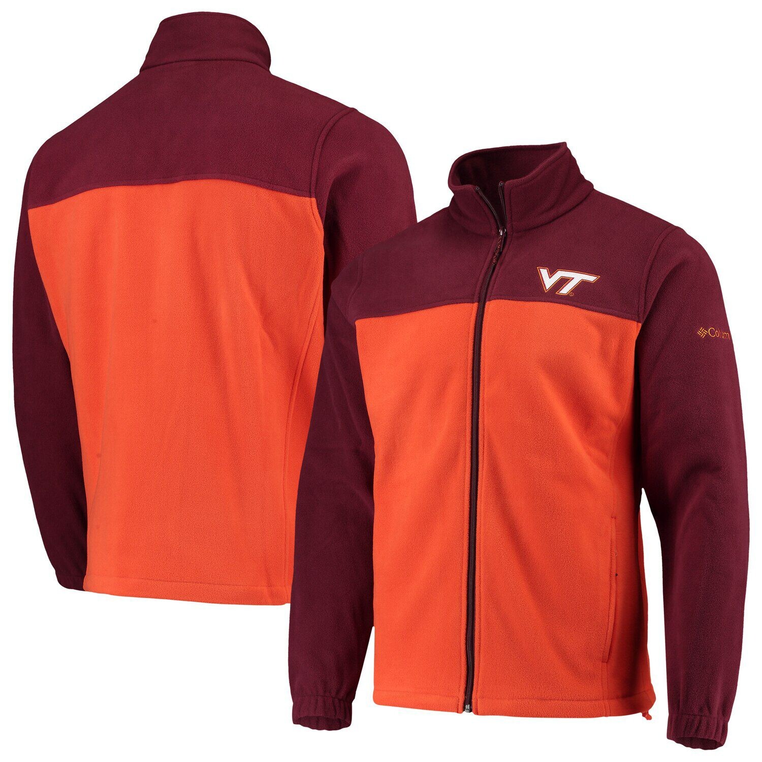 Мужская флисовая куртка Columbia Maroon/Orange Virginia Tech Hokies Flanker III с молнией во всю длину
Мужская флисовая куртка Columbia Maroon/Orange Virginia Tech Hokies Flanker III с молнией во всю длину