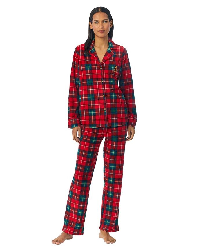 Женские 2 шт. Упакованный пижамный комплект из флиса с принтом Lauren Ralph Lauren, красный
Женские 2 шт. Упакованный пижамный комплект из флиса с принтом Lauren Ralph Lauren, красный