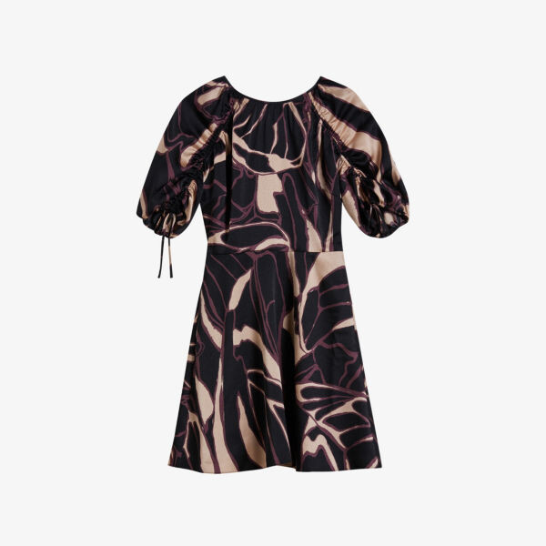 Тканое платье мини Gilliaa с абстрактным принтом и пышными рукавами Ted Baker, черный
Тканое платье мини Gilliaa с абстрактным принтом и пышными рукавами Ted Baker, черный
