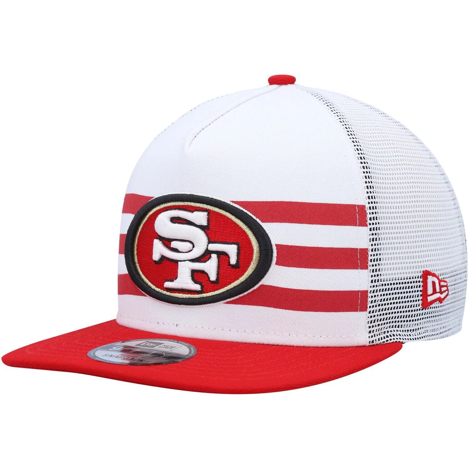 Мужская кепка New Era White/Scarlet San Francisco 49ers в полоску 9FIFTY Snapback Hat
Мужская кепка New Era White/Scarlet San Francisco 49ers в полоску 9FIFTY Snapback Hat