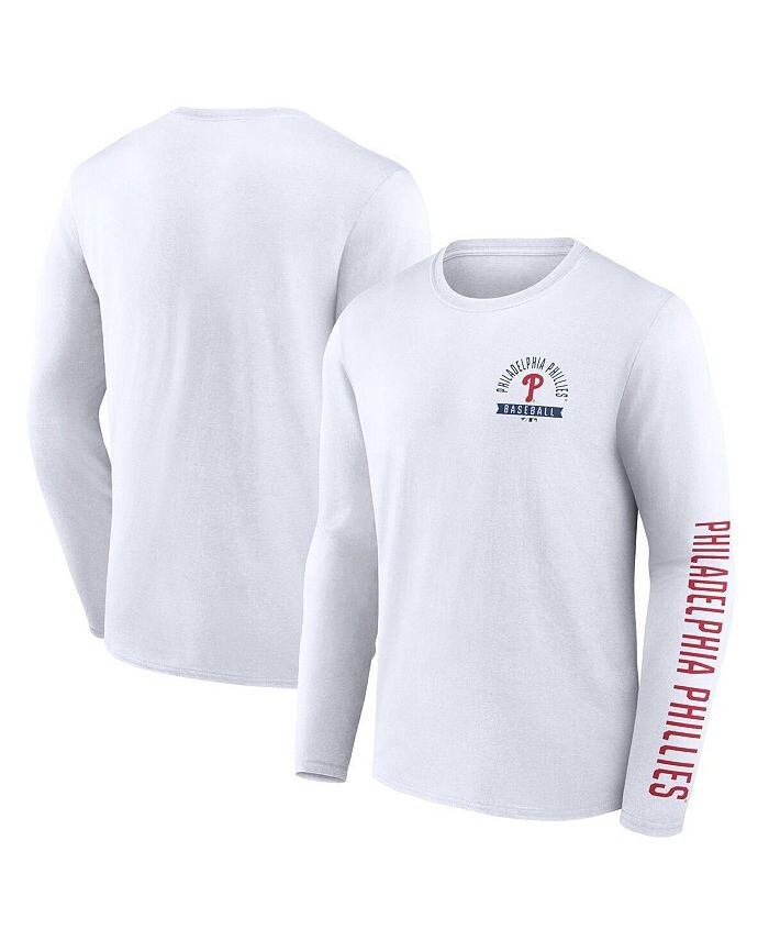 Мужская белая футболка с длинным рукавом Philadelphia Phillies Press Box с логотипом Fanatics, белый
Мужская белая футболка с длинным рукавом Philadelphia Phillies Press Box с логотипом Fanatics, белый