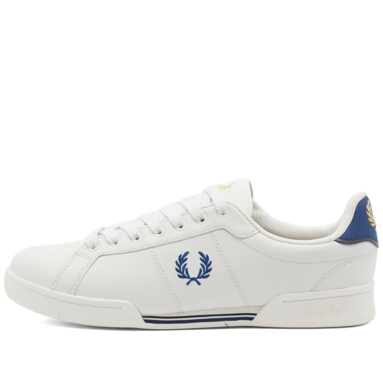 Кроссовки Fred Perry B722 Leather, белый/синий кроссовки fred perry linden pique embossed suede