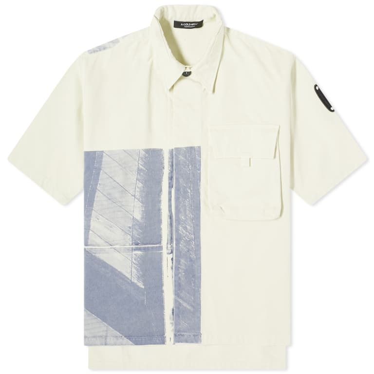 Рубашка A-COLD-WALL* Strand Short Sleeve, светло-кремовый