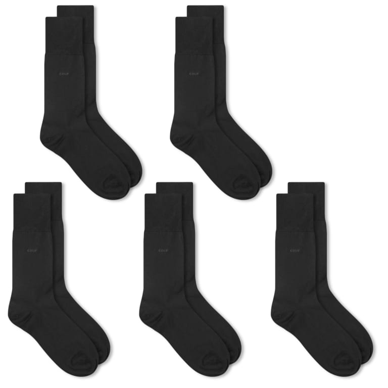 Комплект носков CDLP Bamboo 5 Pack, черный, 5 пар