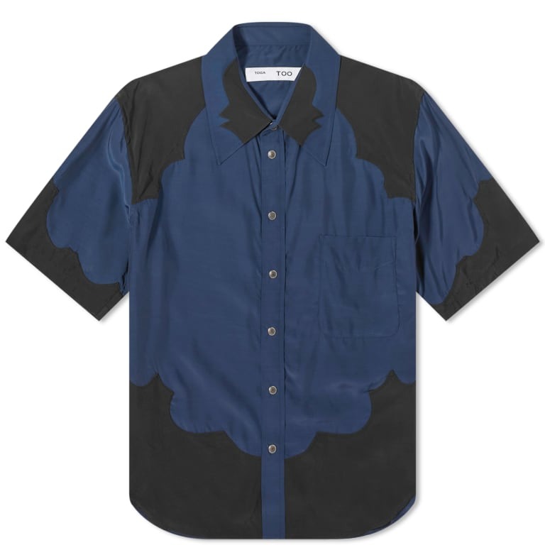 Рубашка Toga Western Short Sleeve, темно-синий