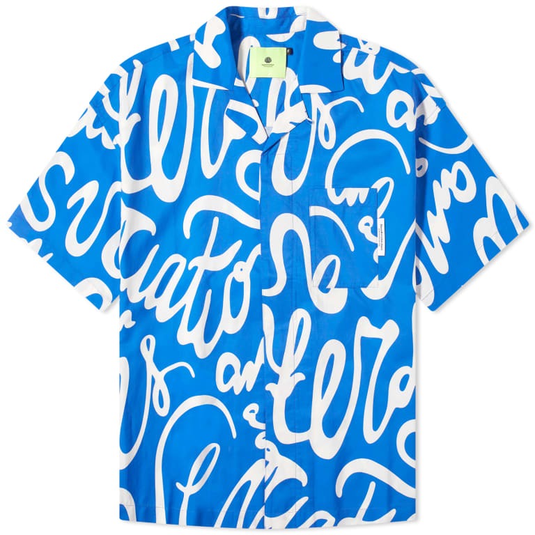 Рубашка New Amsterdam Surf Association Wijk Tulip Vacation, синий/белый