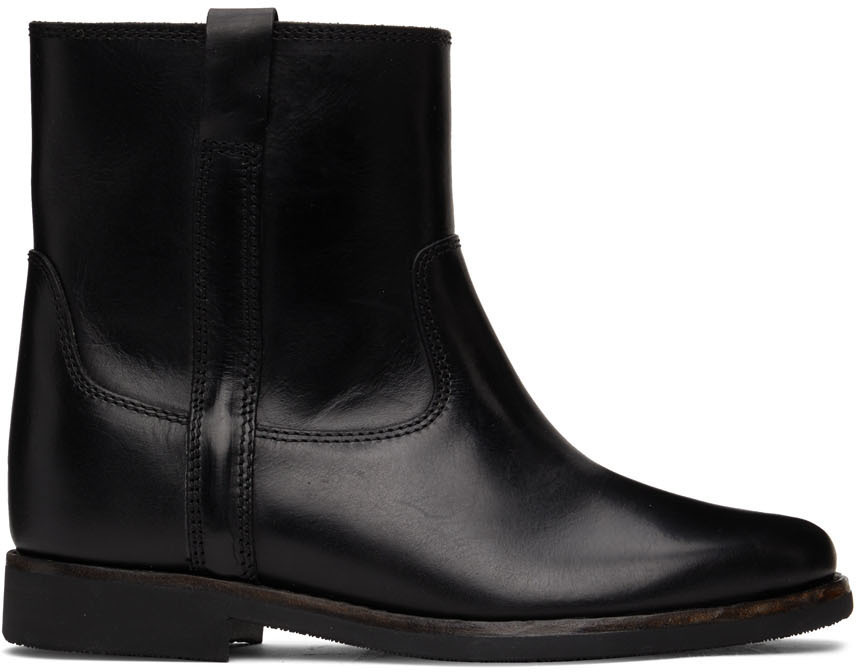 

Черные кожаные ботинки Susee Isabel Marant, Черный