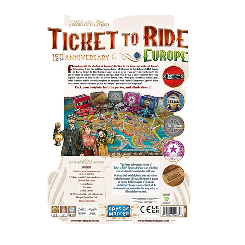 Настольная игра Days of Wonder: Ticket to Ride Europe