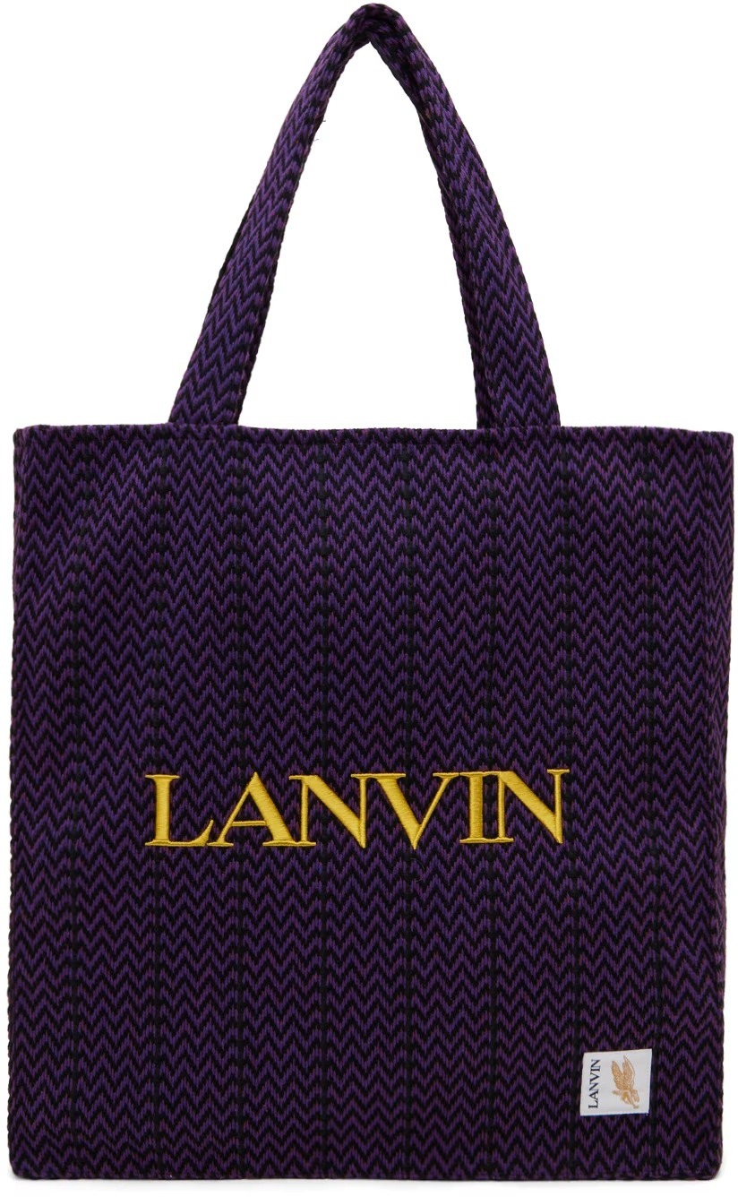 

Сумка-шоппер Lanvin Lab x Future Curb, черный/фиолетовый