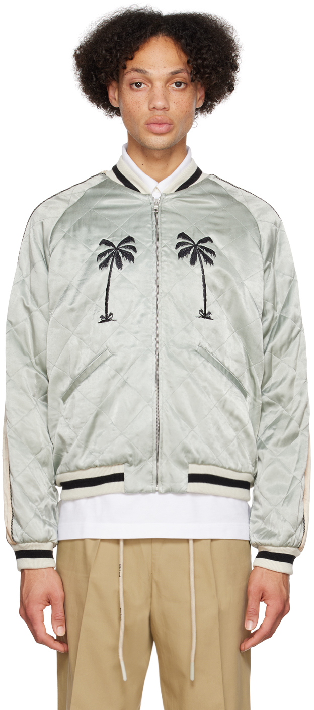 

Серый бомбер Life Is Palm Palm Angels