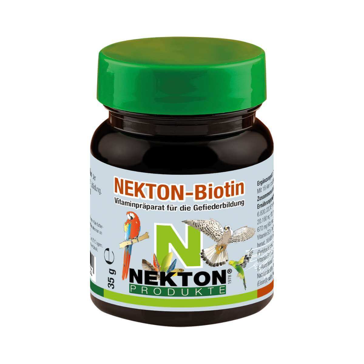 

Витаминный комплекс для формирования оперения для птиц Nekton-Biotin, 35 г