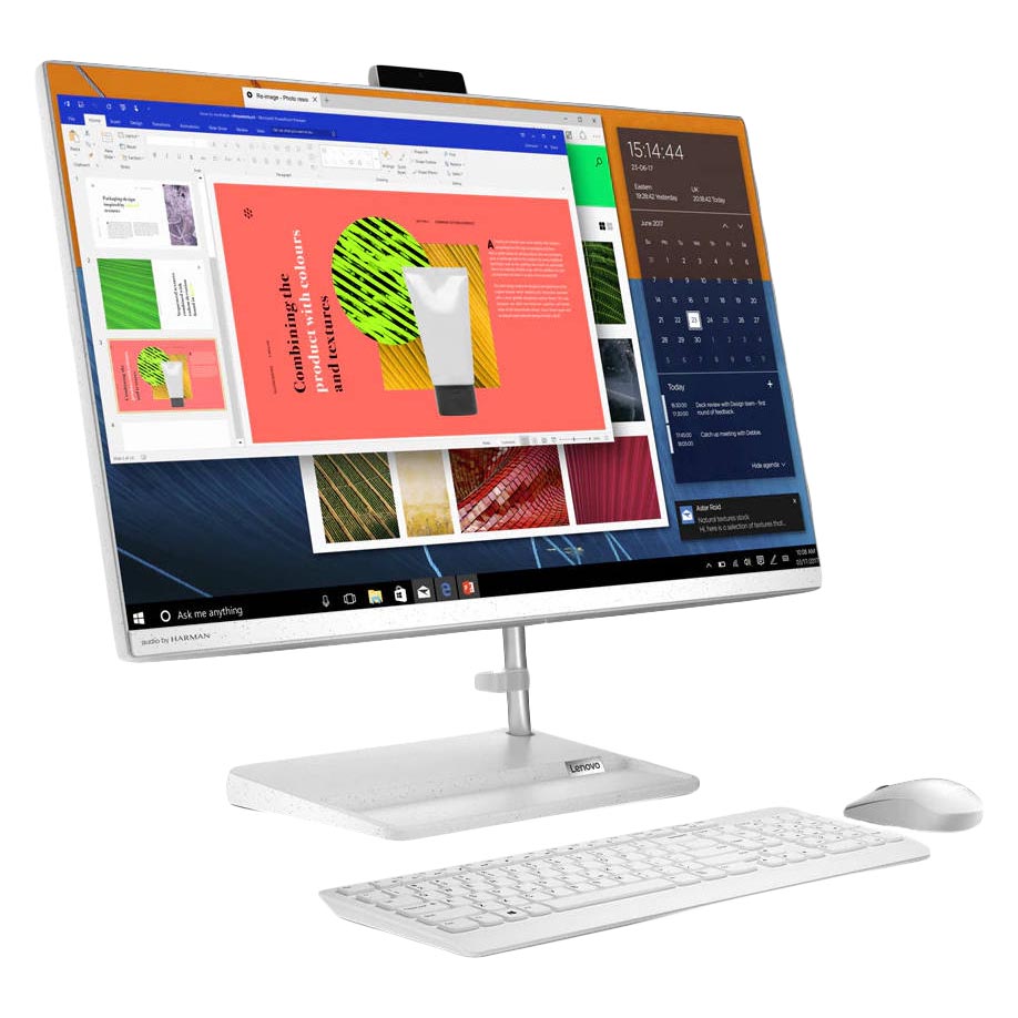 Моноблок Lenovo IdeaCentre AIO 3, 27″, 8Гб/1Тб, i7-1165G7, GeForce MX450, белый, английская/арабская клавиатура - фото