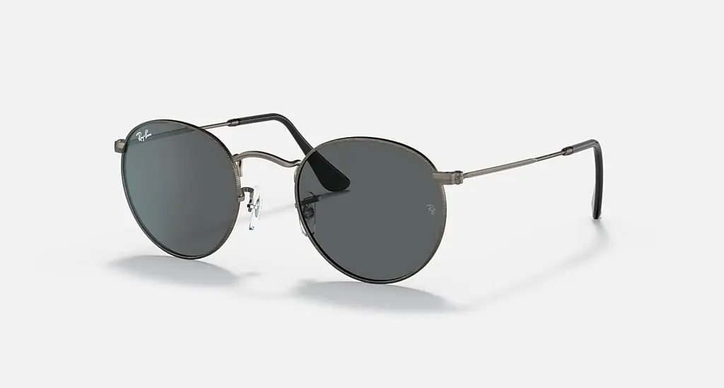 

Солнцезащитные очки Ray-Ban ROUND METAL ANTIQUED, темно-серый