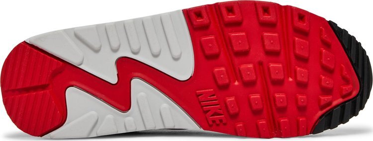 Nike air max 90/1 white / university clearance red