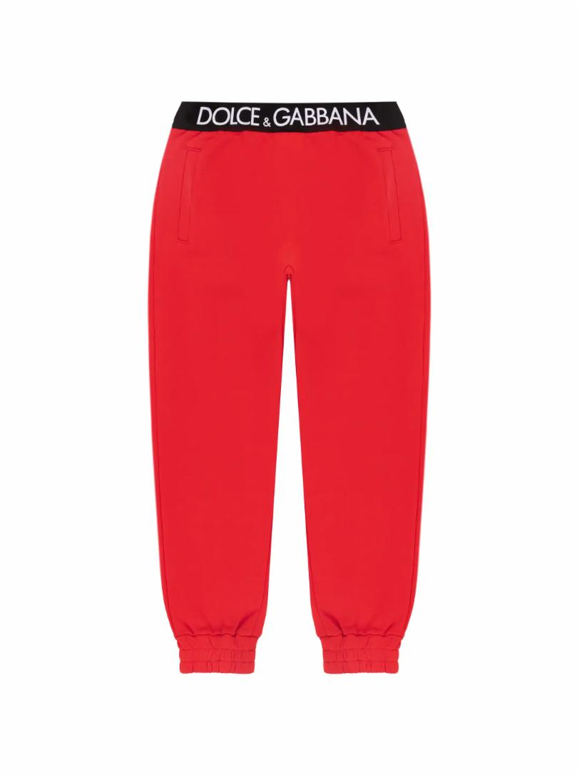Хлопковые джоггеры с логотипом Dolce&Gabbana