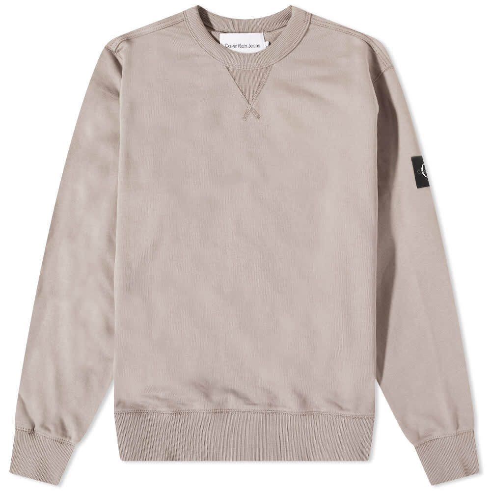 

Джемпер Calvin Klein Monogram Sleeve Badge Crew Sweat, Серый