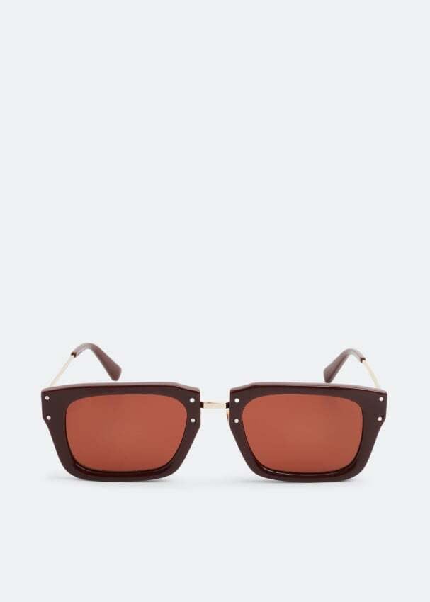 

Солнечные очки JACQUEMUS Les Lunettes Soli sunglasses, коричневый