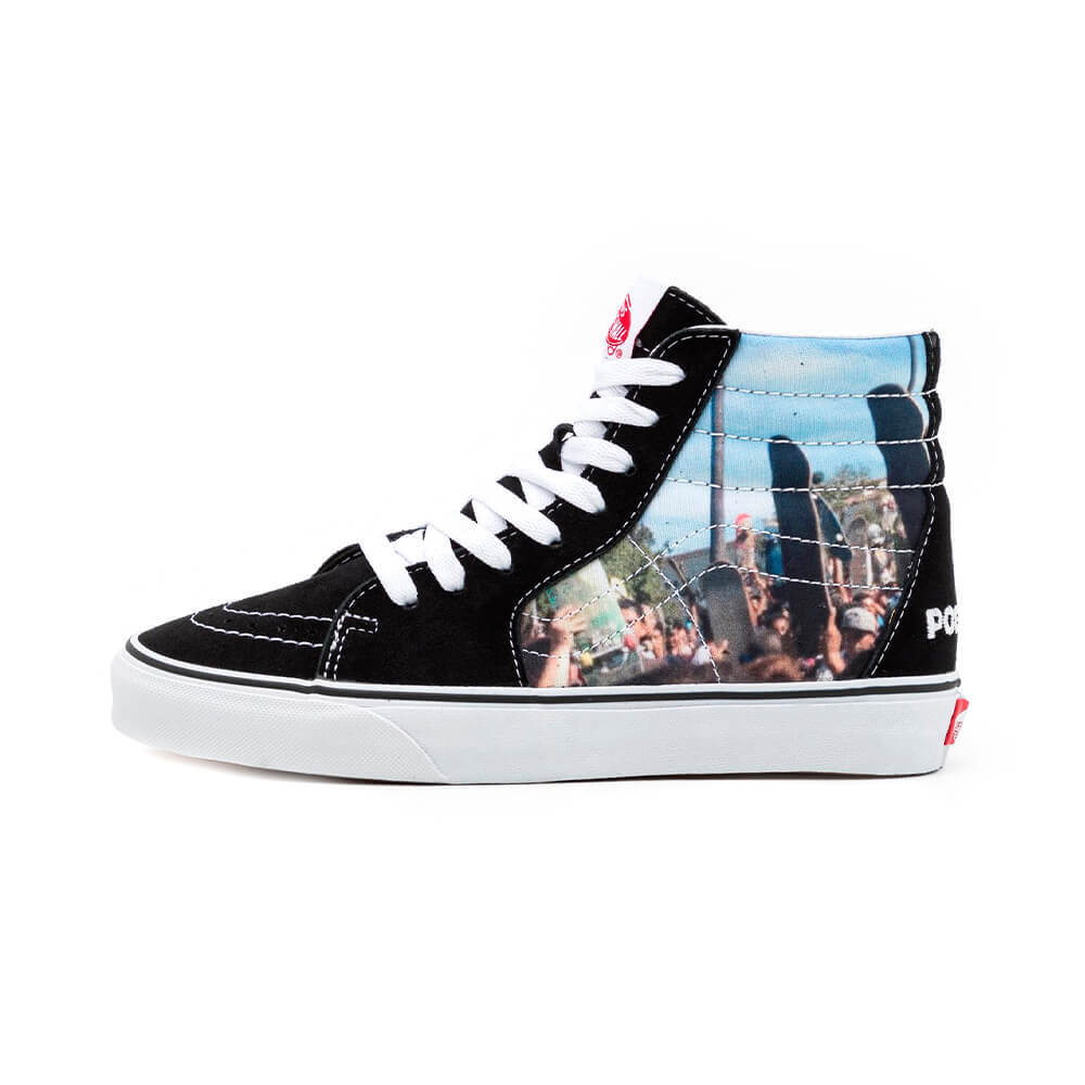 

Кеды Vans SK8-HI unisex, черный/голубой