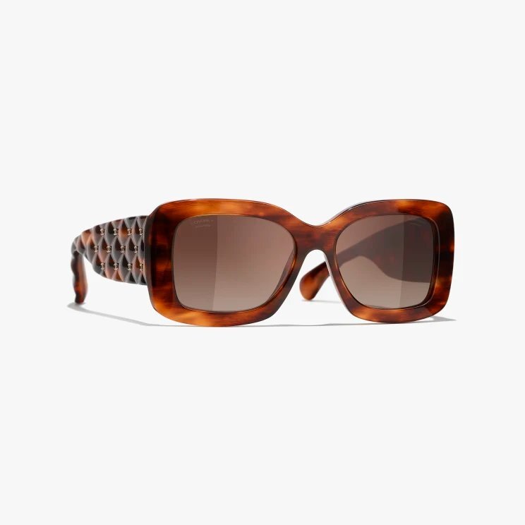 

Солнцезащитные очки Chanel Rectangle, темно-бирюзовый