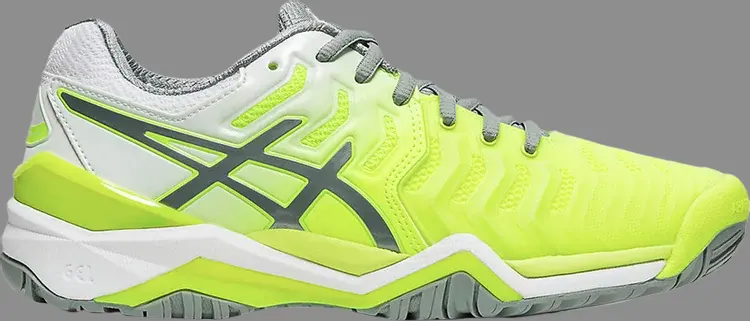 

Кроссовки wmns gel resolution 7 'safety yellow stone grey' Asics, желтый