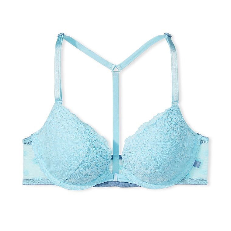 

Бюстгальтер Victoria's Secret Sexy Tee T-Back Lace Push-Up, бирюзовый