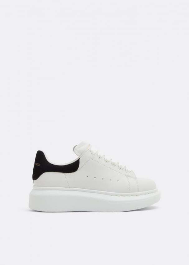 

Кроссовки ALEXANDER MCQUEEN Oversized leather sneakers, белый