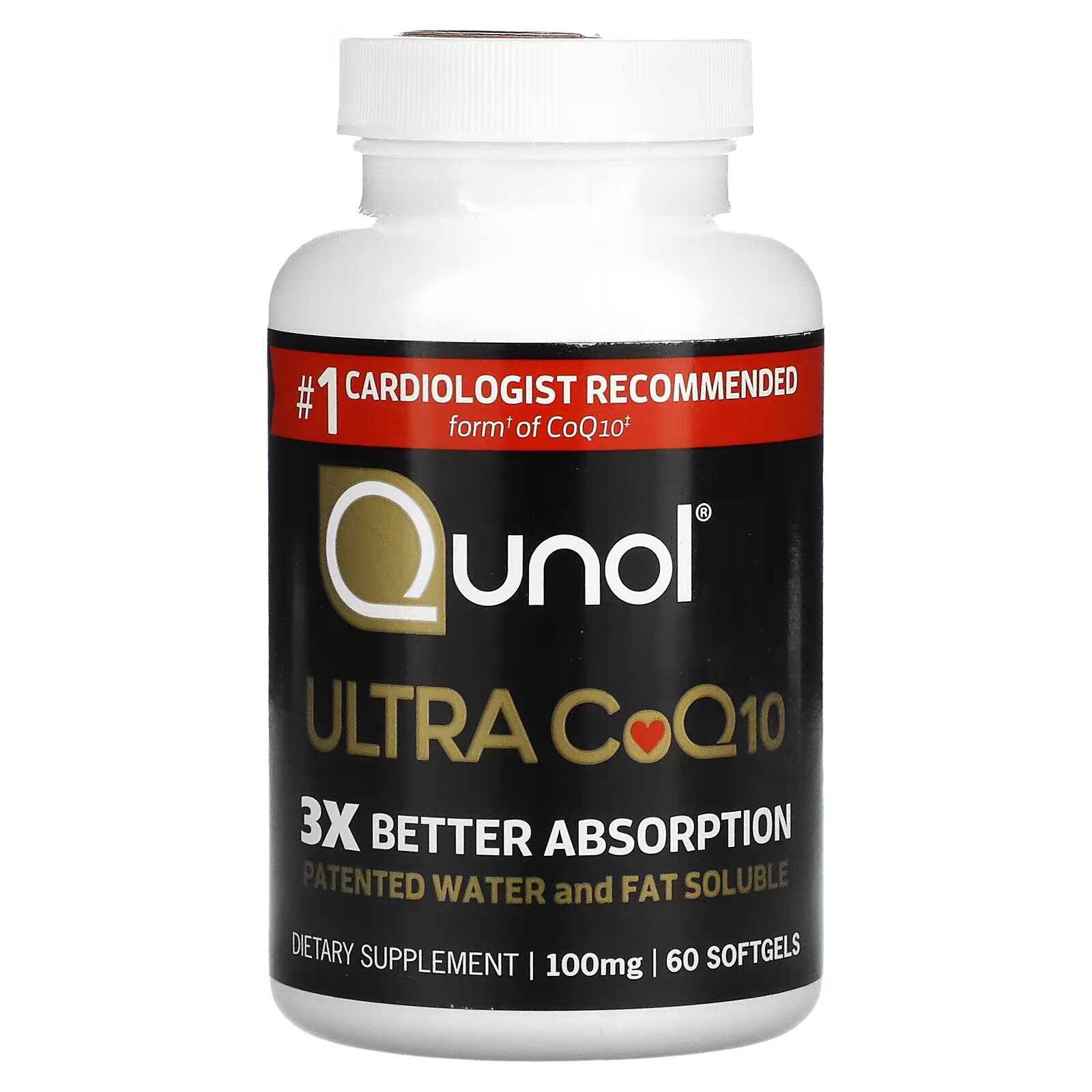 цена Qunol, коэнзим Q10 ультра, 100 мг, 60 капсул