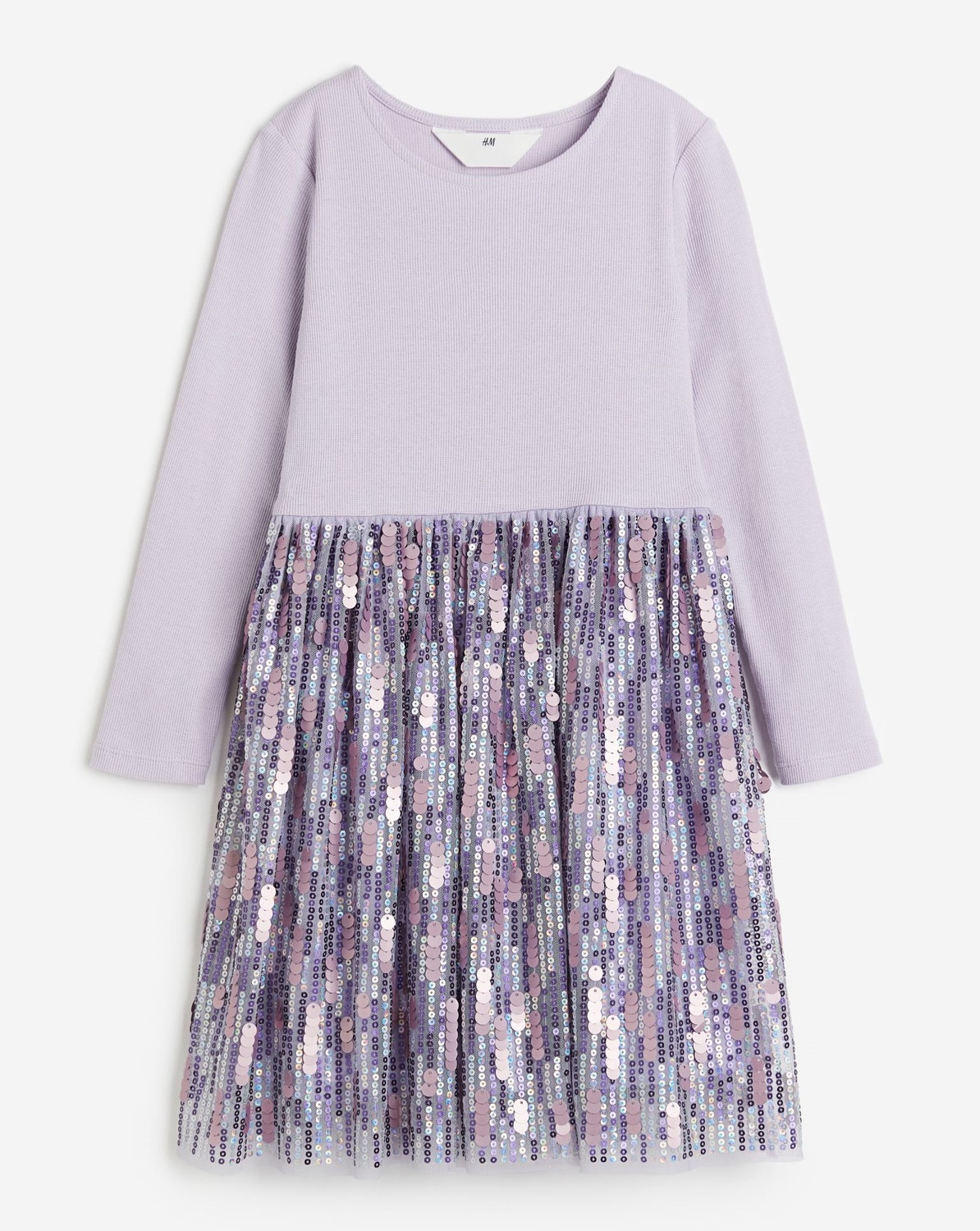 

Платье H&M Sequined Jersey, сиреневый