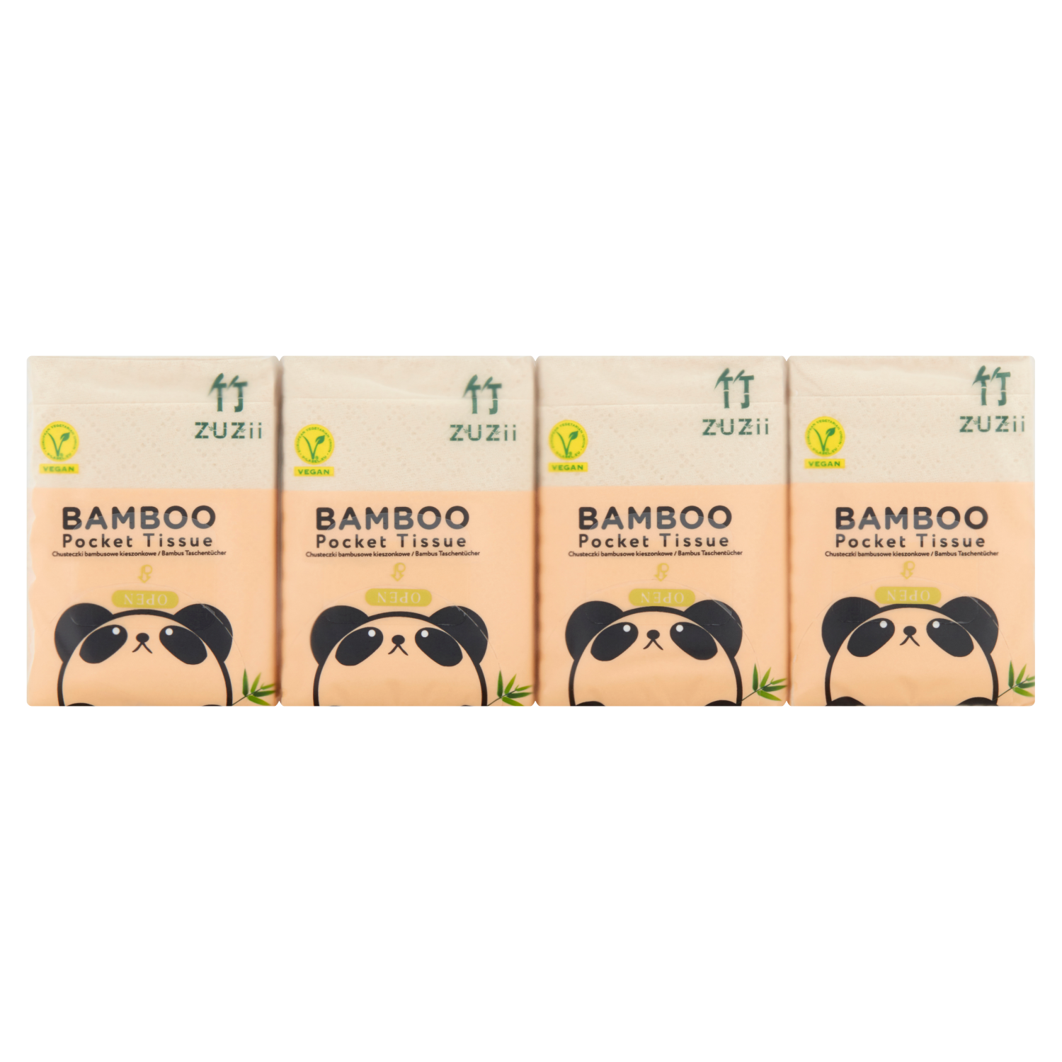 Zuzii Bamboo бамбуковые карманные салфетки, 8 шт/1 упаковка цена и фото