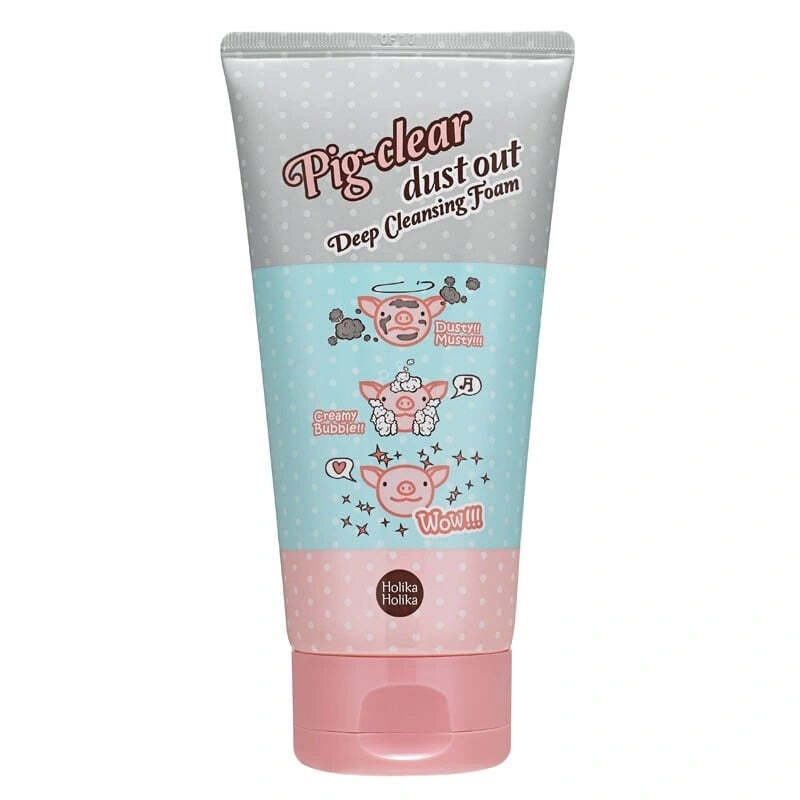 

HOLIKA HOLIKA Pig Clear Dust Out Deep Cleansing Foam Крем-пенка для глубокого очищения лица 150мл