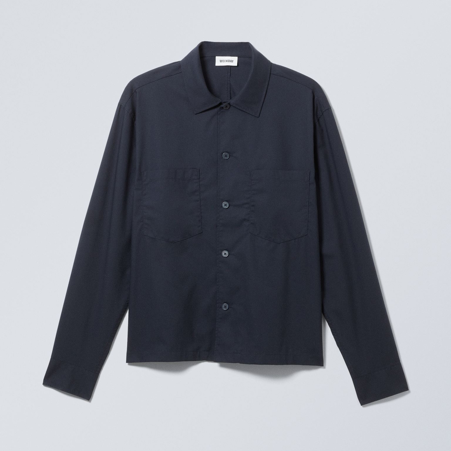 

Рубашка Weekday Casual Workwear Milan, темно-синий