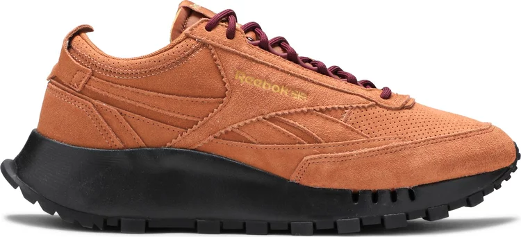 Кроссовки sneakersnstuff x classic leather legacy 'wild brown' Reebok, коричневый
