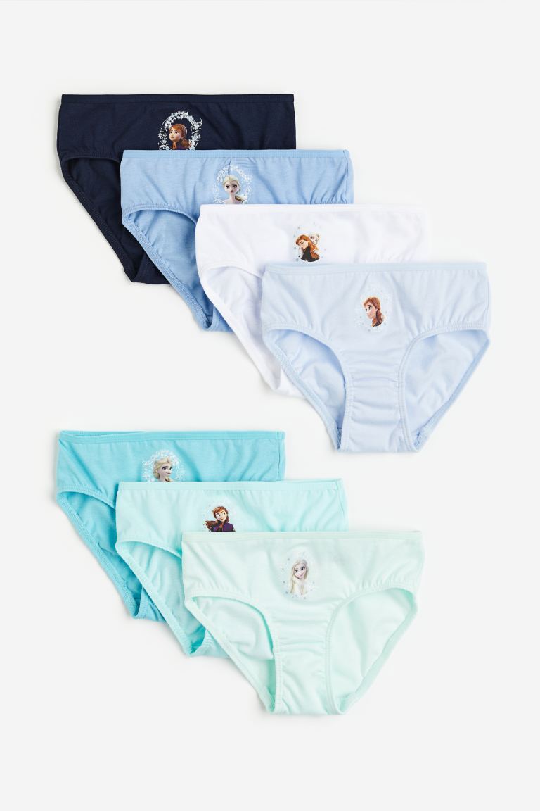 

Набор трусов H&M Disney Frozen Cotton Briefs, 7 предметов, голубой/бирюзовый