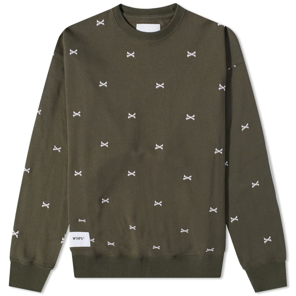 

Толстовка WTAPS Acne Bones Crew Sweat, Серый